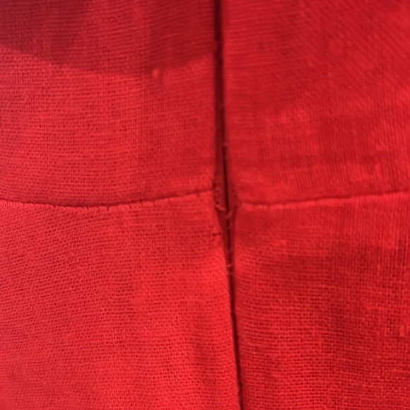 ASOS Red and pink linen blend dress - Picture 14 of 14